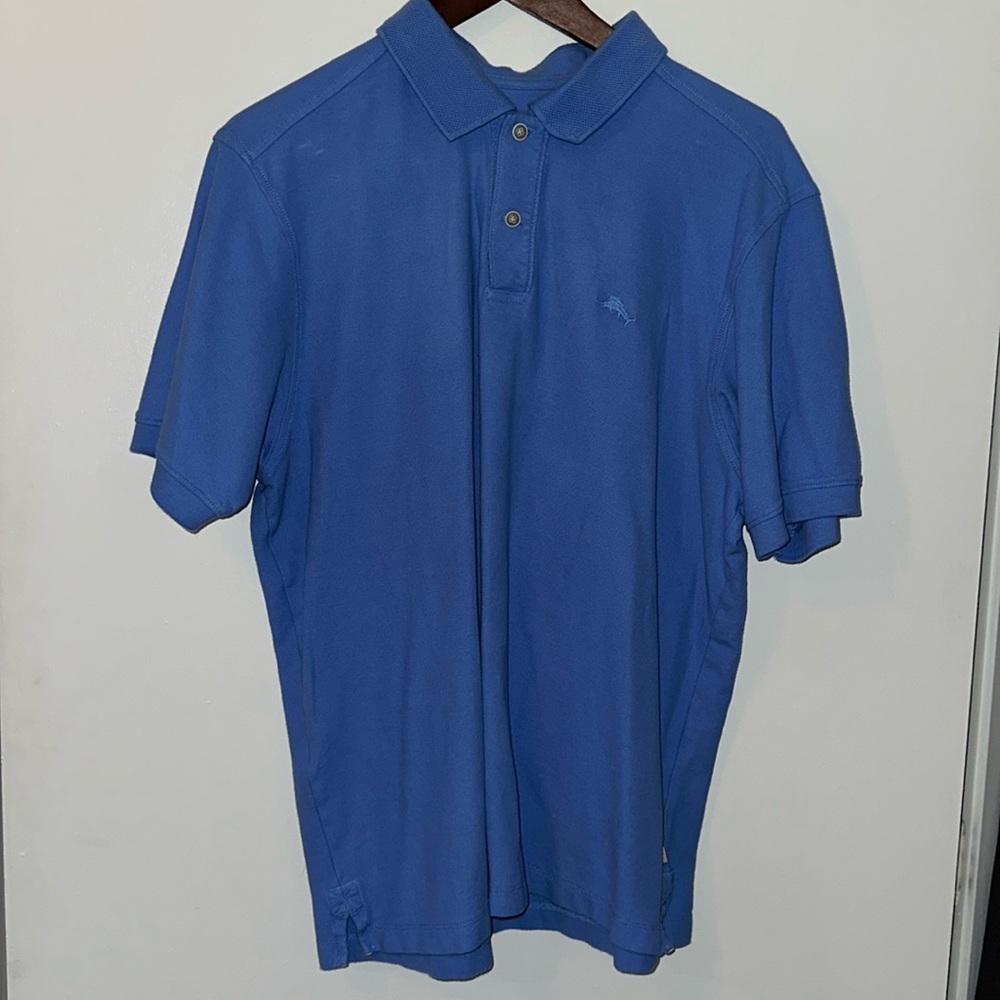 Tommy Bahama light blue polo